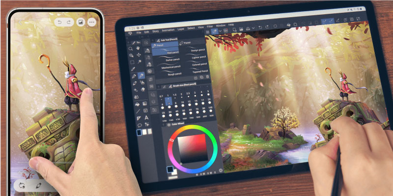 clip studio paint demo