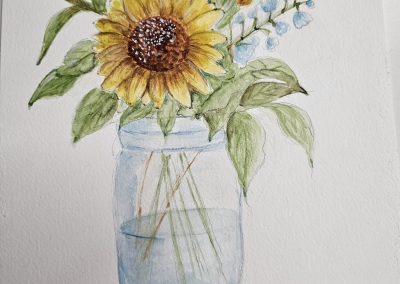 Sunflowers in a bottle - Student Work